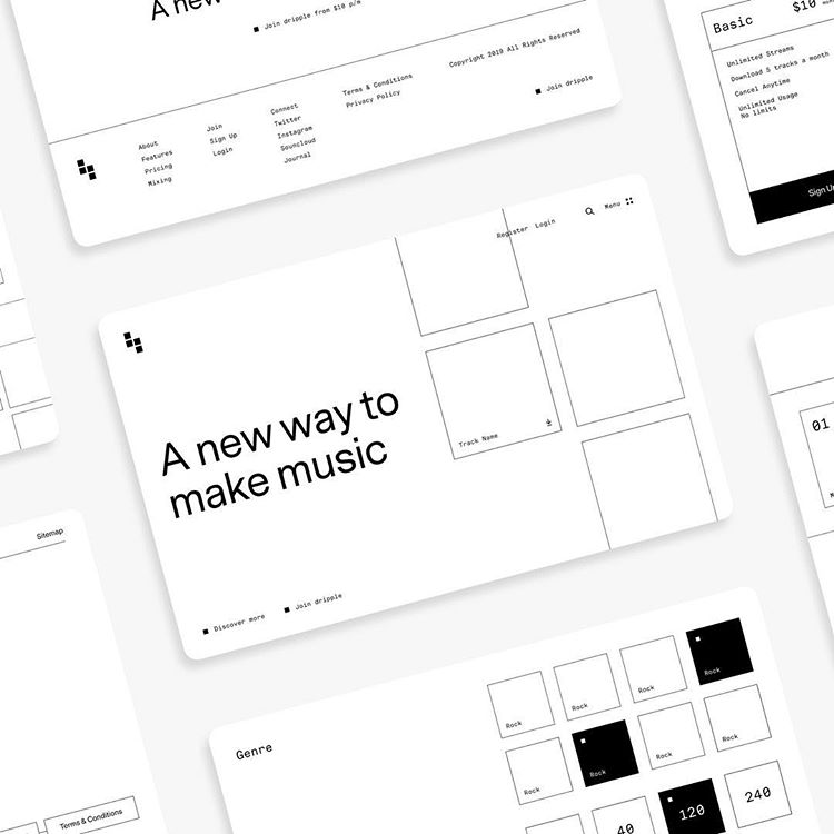 It’s been a UX kind of week. Wireframes and pattern libraries all created in Figma.