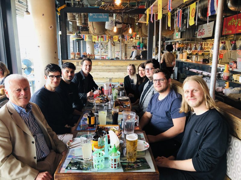 Image of the Chaptr team getting lunch