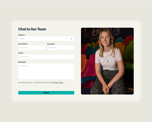 Dynamic contact form for MediCinema website